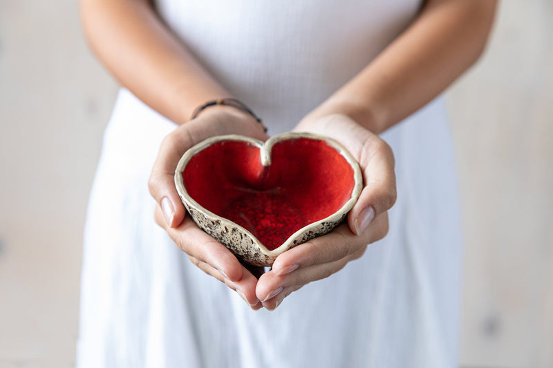 Heart shaped bowl