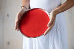 Red ceramics Red lifestyle Dishwasher safe salad plate