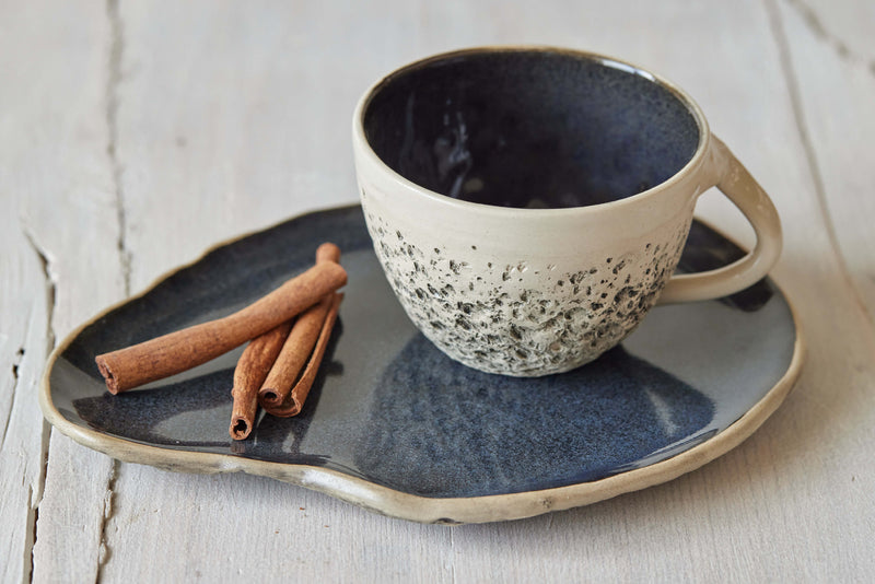 Tea -and cappuccino cups with saucer