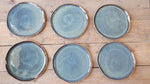 Seconds Speckled Blue dinner plates